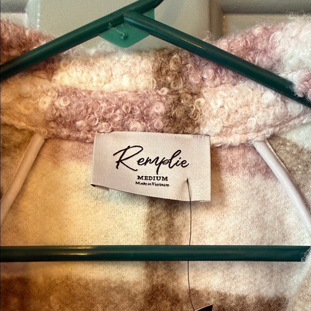 Plaid Pink and Cream Jacket - Picture 2 of 6